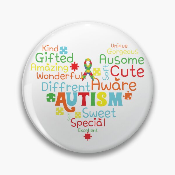Item preview, Autism Heart, Love Autism designed and sold by BlueDiamond-19.
