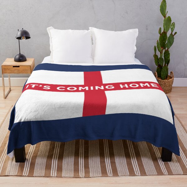 Item preview, It's Coming Home England Wave Flag (On Blue) designed and sold by STUDIO-72.