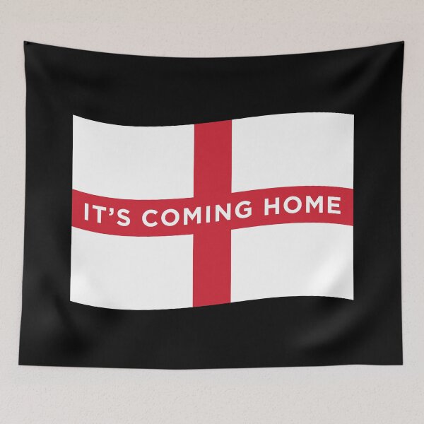 Item preview, It's Coming Home England Wave Flag (On Black) designed and sold by STUDIO-72.