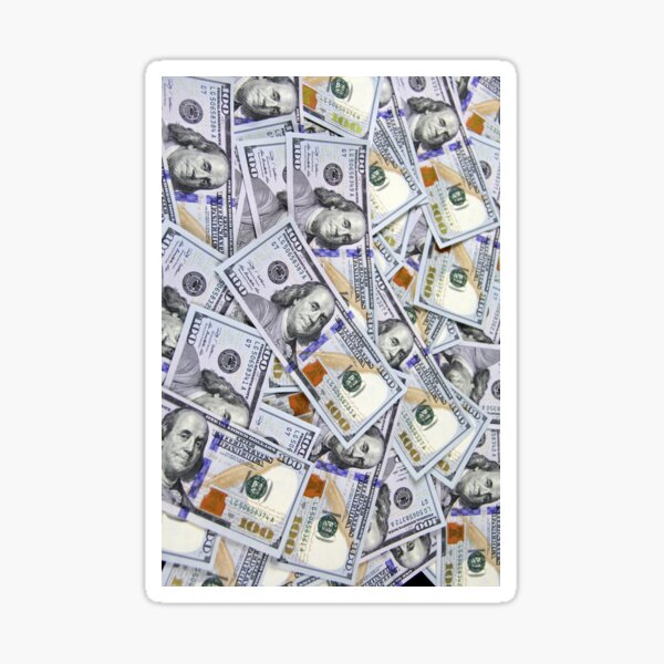 Stack of Hundred Dollar Bills Money Sticker – Dryp Factory