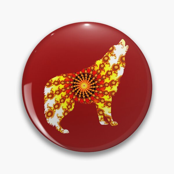 Item preview, Stunning Fractal Sun Howling Wolf! designed and sold by ChaosEmporium.