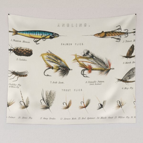 Item preview, Fly Fishing Chart designed and sold by BlueSpecsStudio.