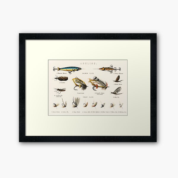 Antique Fly Fishing Tackle Advertisement | Poster
