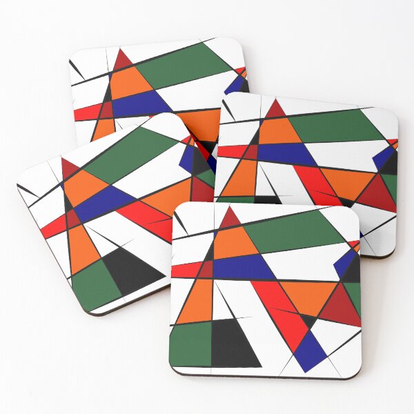 Item preview, Artistic geometric patchwork home ensemble of designs designed and sold by virtualedu.