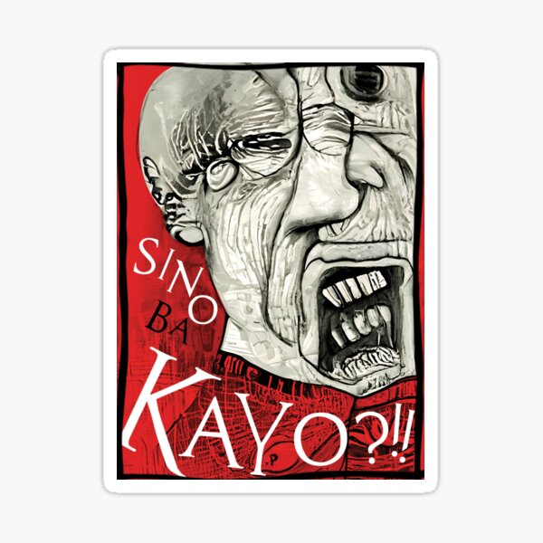 Screaming Angry Grampa Sticker