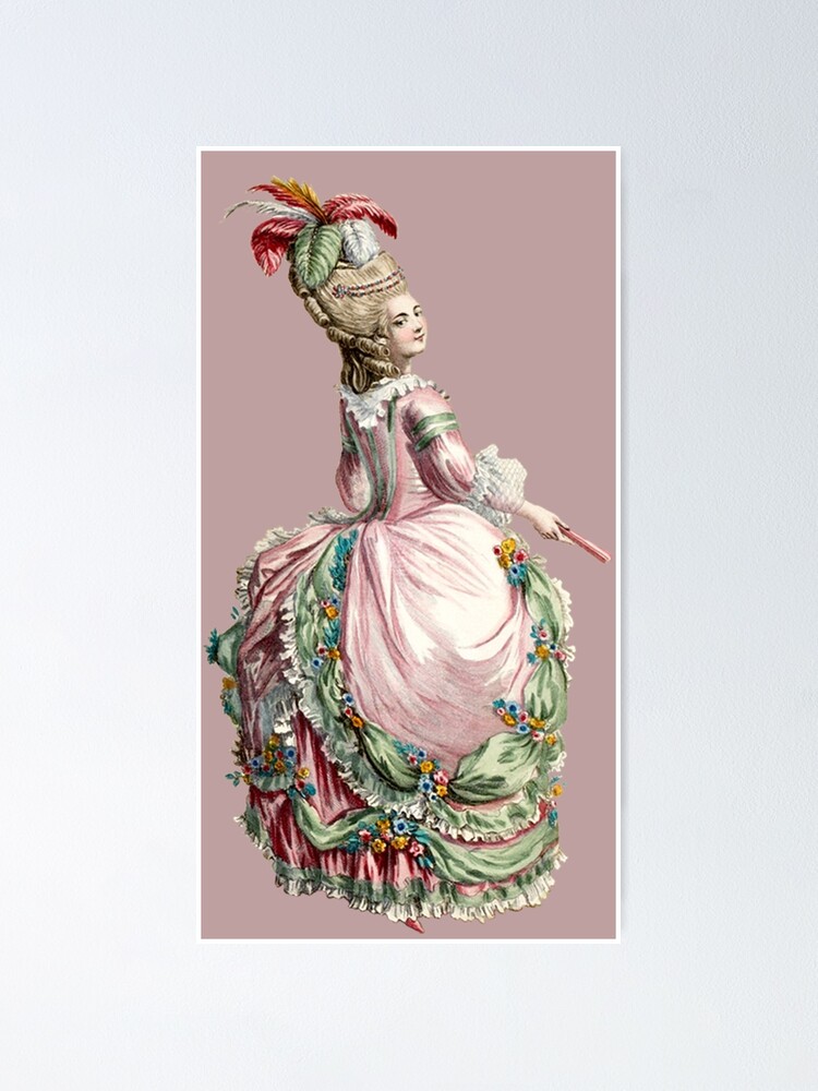 Rococo Princess - Fashion Illustration Poster by SALON DES ARTS