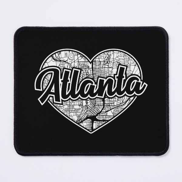 Item preview, Love Atlanta Heart City Map designed and sold by pixeljamz.