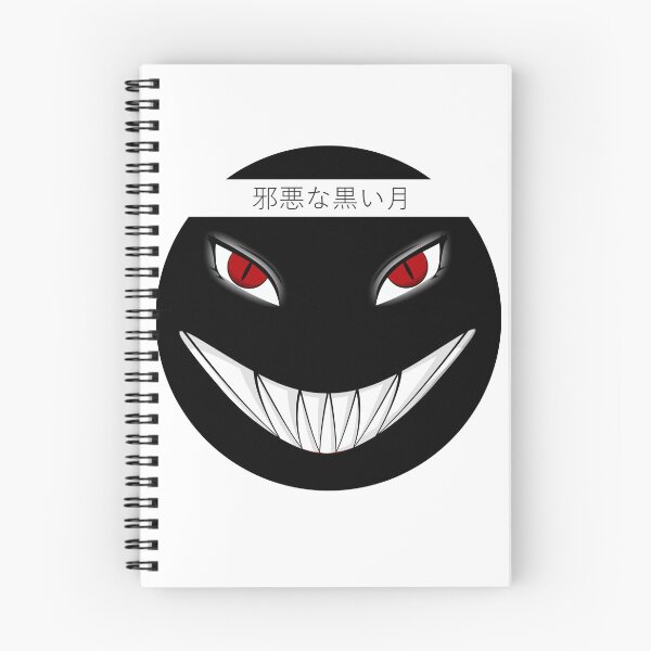 Item preview, Evil black moon fun anime motif with characters designed and sold by BiekerDesign.