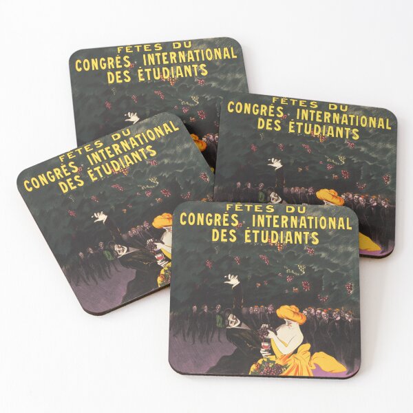 Item preview, Fetes Du CONGRES INTERNATIONAL DES ETUDIANTS 1907 by Leonetto Cappiello Vintage French Travel Poster designed and sold by retroposters.