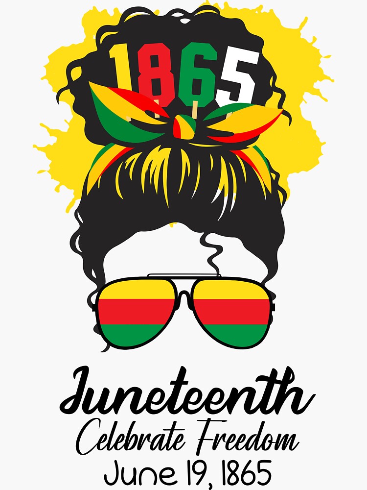 Celebrate Freedom June 19 1865 Messy Bun Bandana, Perfect