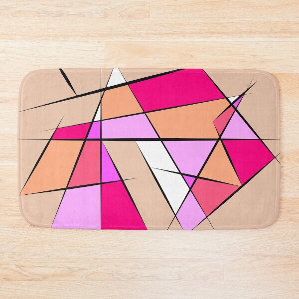 Item preview, Artistic geometric galaxy color ensemble in shades of pink designed and sold by virtualedu.