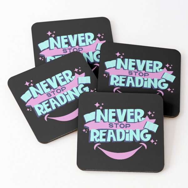 Item preview, Never Stop Reading designed and sold by designerpriti.