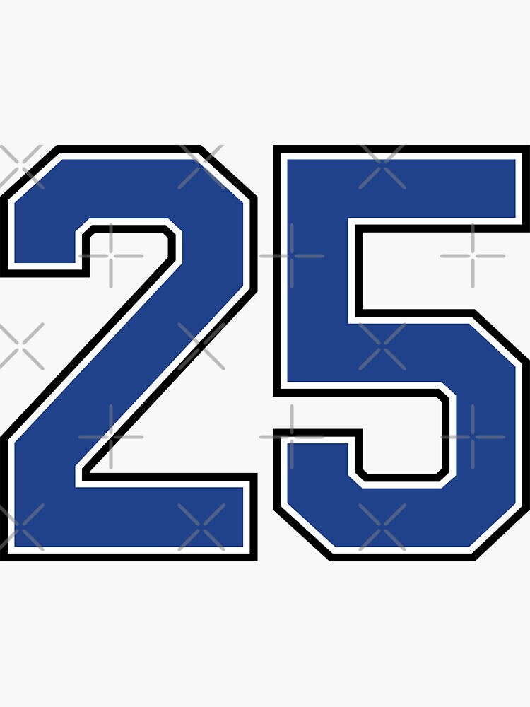 Jersey clearance number 25