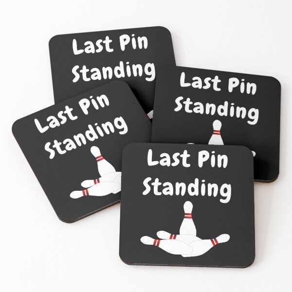 Item preview, Last Pin Standing with Bowling Pins Design designed and sold by Craftynistia.
