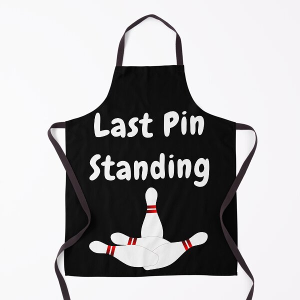 Item preview, Last Pin Standing with Bowling Pins Design designed and sold by Craftynistia.