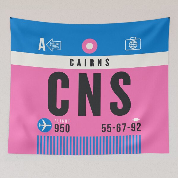 Item preview, Luggage Tag A - CNS Cairns Australia designed and sold by VoodooCircus.