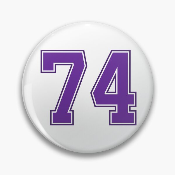 Item preview, Purple Number 74 lucky sports jersey seventy four designed and sold by HeavyStyle.