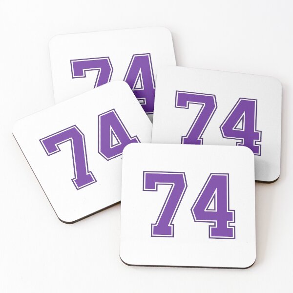 Item preview, Purple Number 74 lucky sports jersey seventy four designed and sold by HeavyStyle.
