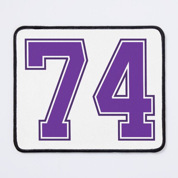 Item preview, Purple Number 74 lucky sports jersey seventy four designed and sold by HeavyStyle.