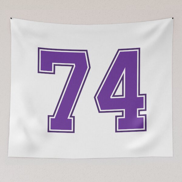 Item preview, Purple Number 74 lucky sports jersey seventy four designed and sold by HeavyStyle.