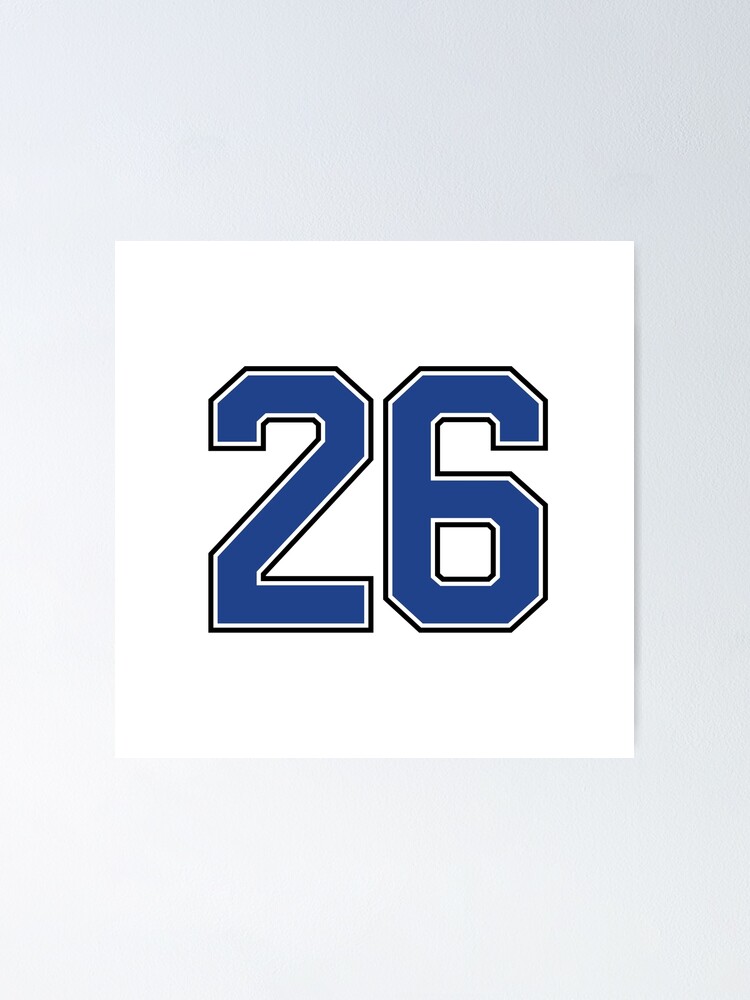 Number 26 lucky sports jersey twenty six