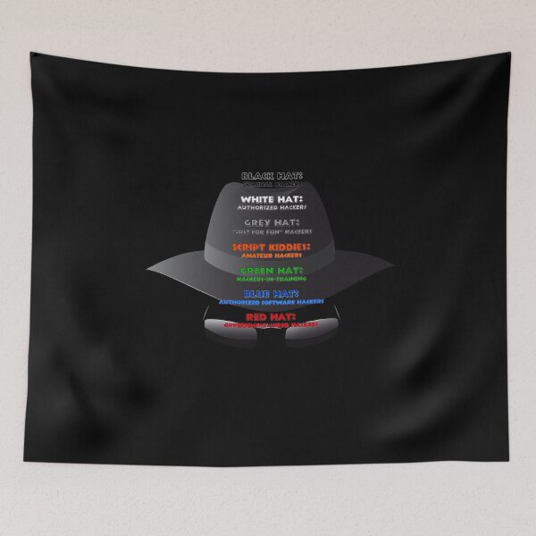 Item preview, HACKERS OF MANY HATS designed and sold by THE AMERICAN TEEVANGELIST.