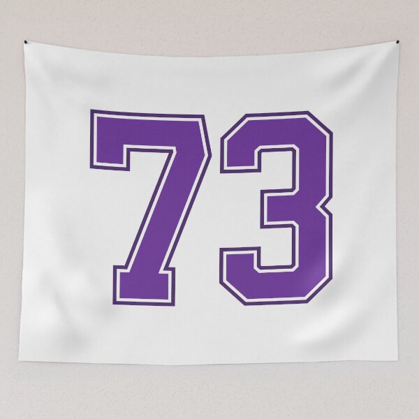 Item preview, Purple Number 73 lucky sports jersey seventy three designed and sold by HeavyStyle.