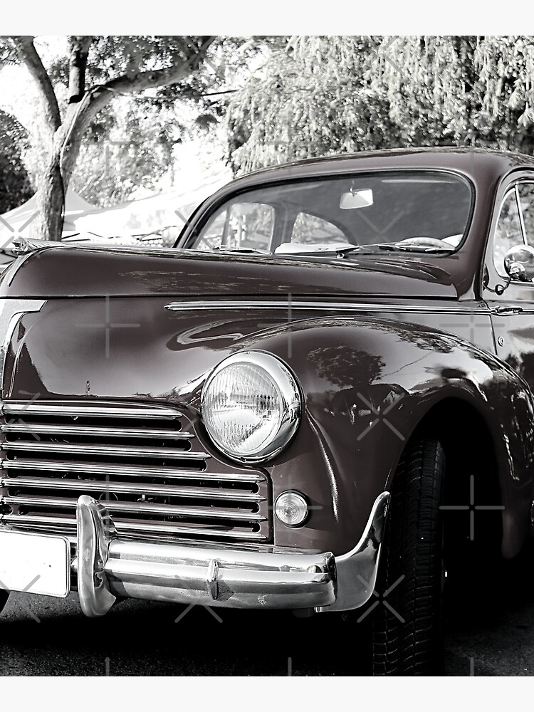 "Black and white old car " Poster for Sale by sandrambrouk Redbubble