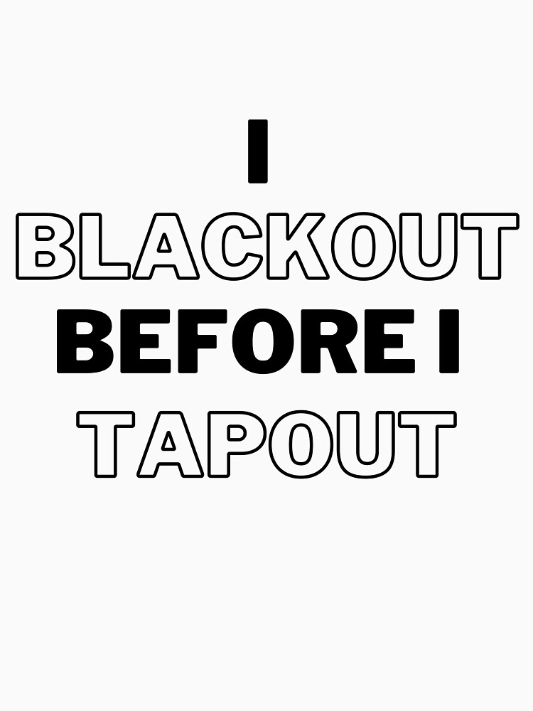 Camiseta MMA Tapout Or Blackout, Negro, S