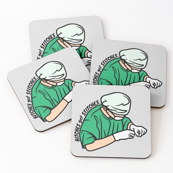 Item preview, Bitches get stitches. designed and sold by Verubi.
