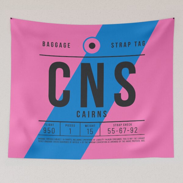 Item preview, Luggage Tag E - CNS Cairns Australia designed and sold by VoodooCircus.