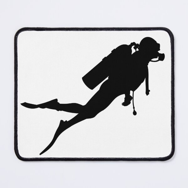 Item preview, Scuba Diver Silhouette - Black designed and sold by Gifts and more.