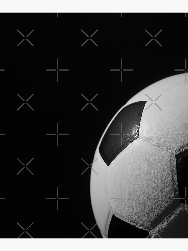 "Black and white soccer ball football" Poster for Sale by sandrambrouk