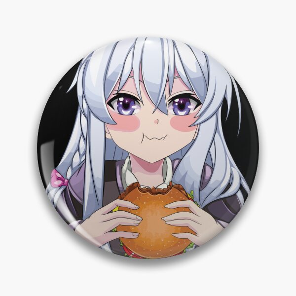 Item preview, Elaina Eating Burger Peeker designed and sold by VicNormandin.