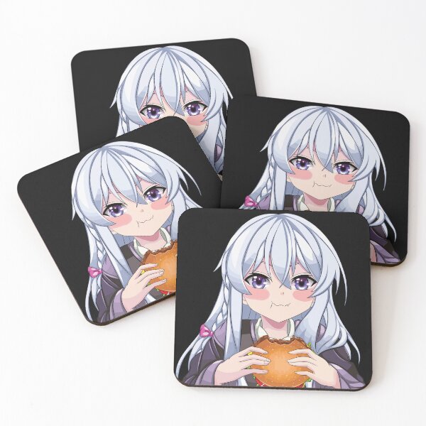 Item preview, Elaina Eating Burger Peeker designed and sold by VicNormandin.