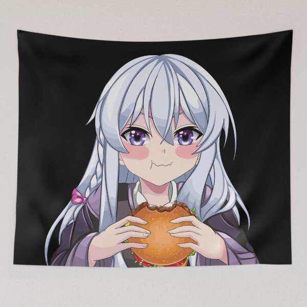 Item preview, Elaina Eating Burger Peeker designed and sold by VicNormandin.