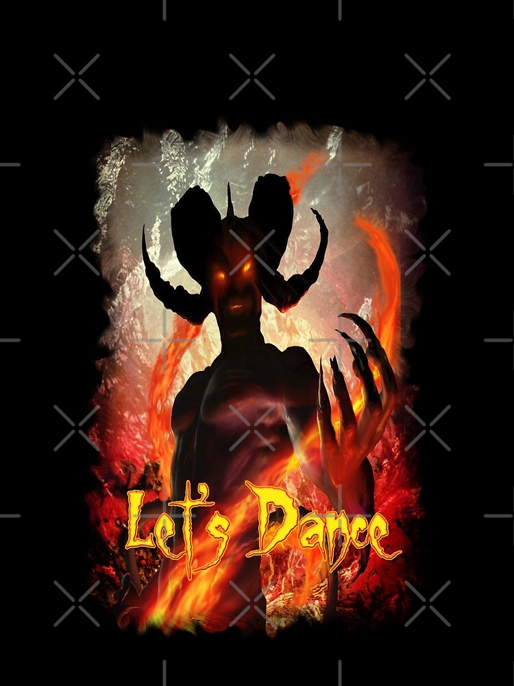 Artwork view, Satan (Lets Dance) designed and sold by GothCardz