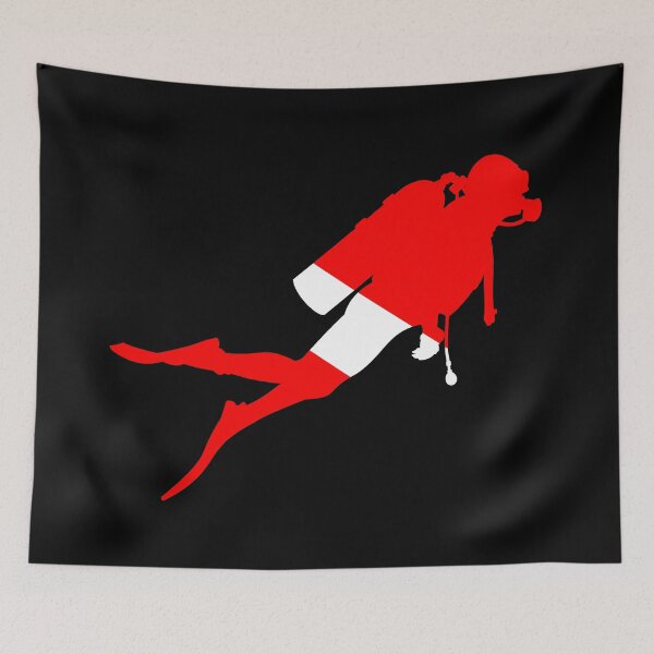 Item preview, Scuba Diver Silhouette - Diver Down designed and sold by Gifts and more.