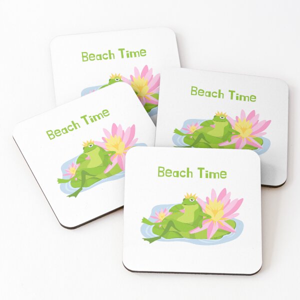 Item preview, Frog At The Beach | Beach Time designed and sold by azy2shop.