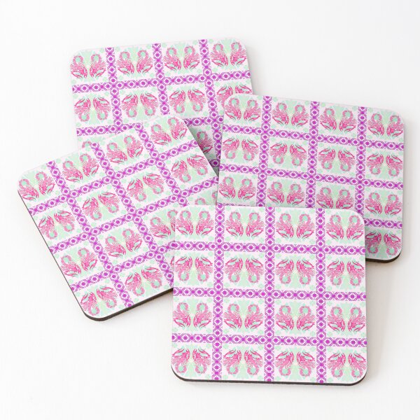 Item preview, The Love Scorpion in Pink Fabric Seamless Pattern designed and sold by MyMemoriesArts.