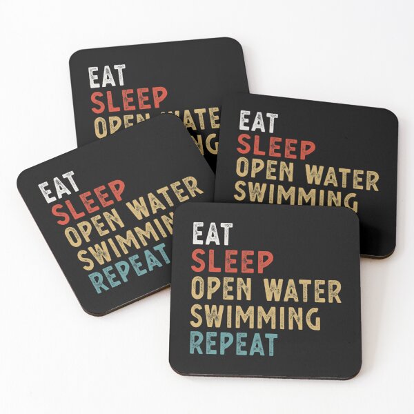 Item preview, Eat Sleep Open Water Swimming Repeat Funny Player Gift Idea Essential T-Shirt designed and sold by dianesandraon.