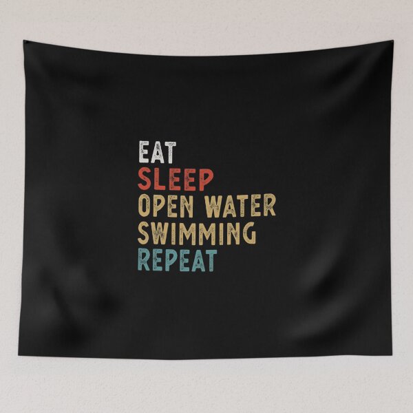 Item preview, Eat Sleep Open Water Swimming Repeat Funny Player Gift Idea Essential T-Shirt designed and sold by dianesandraon.
