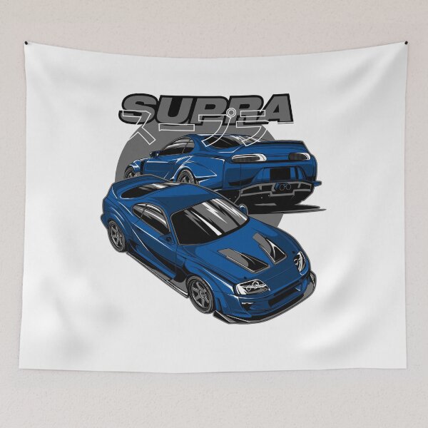 Item preview, Blue Super Sport Car Varis Supra Japan Racing Widebody designed and sold by halleinstyle.