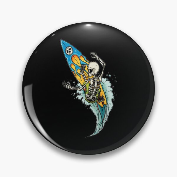 Item preview, Surfing Skeleton Classic T-Shirt designed and sold by amberk1cira.