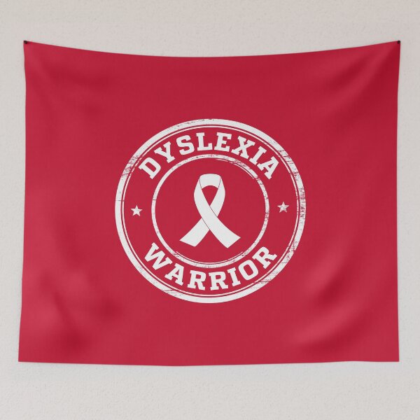 Item preview, Dyslexia Warrior - Dyslexia Awareness - Dyslexia Silver Ribbon #1 designed and sold by SalahBlt.