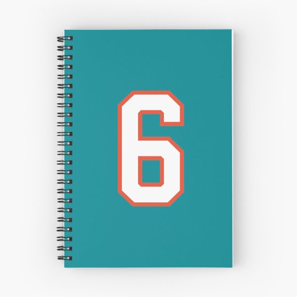 Item preview, Sports Number 6, white orange color lucky sport six designed and sold by ArtIsParty.
