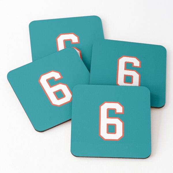 Item preview, Sports Number 6, white orange color lucky sport six designed and sold by ArtIsParty.