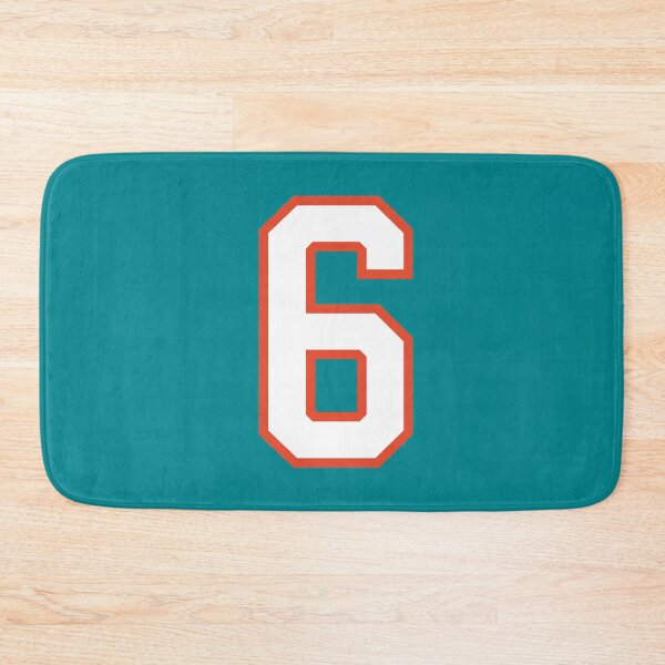 Item preview, Sports Number 6, white orange color lucky sport six designed and sold by ArtIsParty.