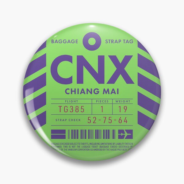 Item preview, Luggage Tag D - CNX Chiang Mai Thailand designed and sold by VoodooCircus.