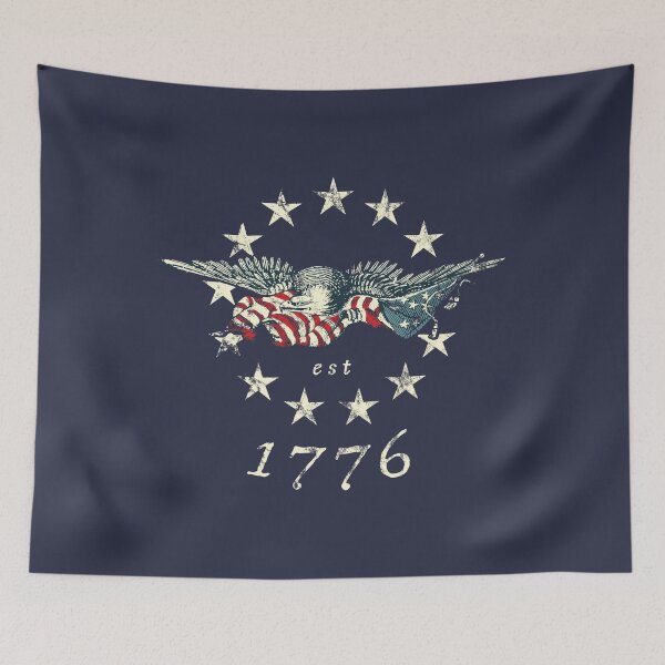 Item preview, Vintage 1776 Flag Bald Eagle designed and sold by Huhnerdieb Apparel.